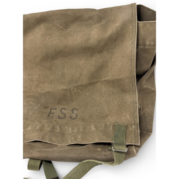Vtg US Forest Services USFS FSS Type 1 Canvas Rucksack Field Bag Packsack 1960s - Picture 3 of 11